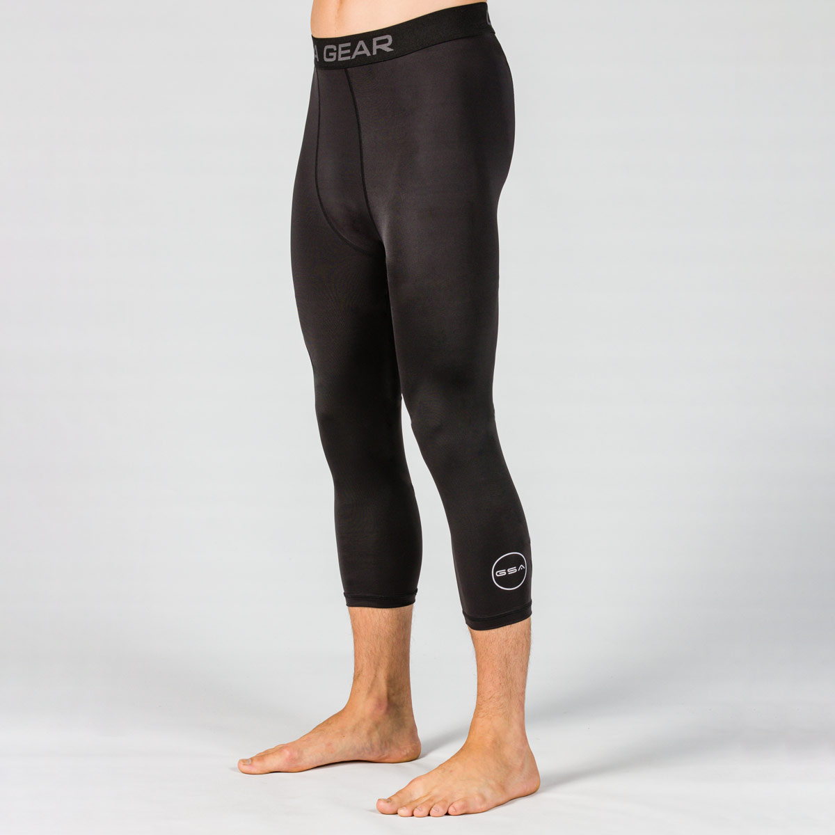 3/4 tights man Record black