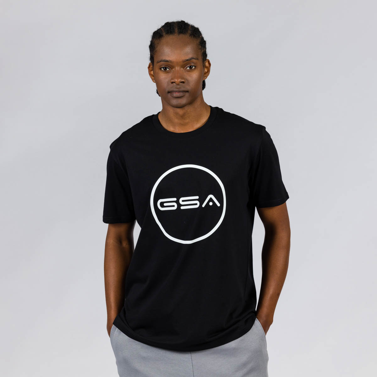 GSA Men Organic Cotton T-Shirt with Logo - GSA Sport